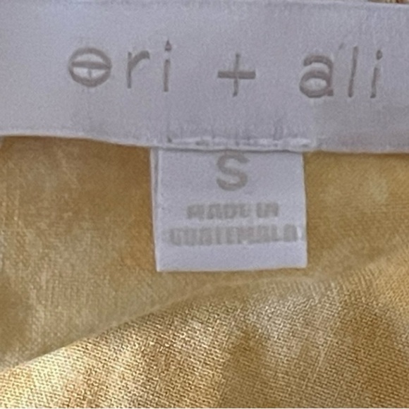 Anthropologie Eri + Ali Gold Savoia Tank Top Ruffle Edge Western Boho Small - Picture 9 of 11